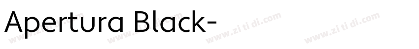 Apertura Black字体转换